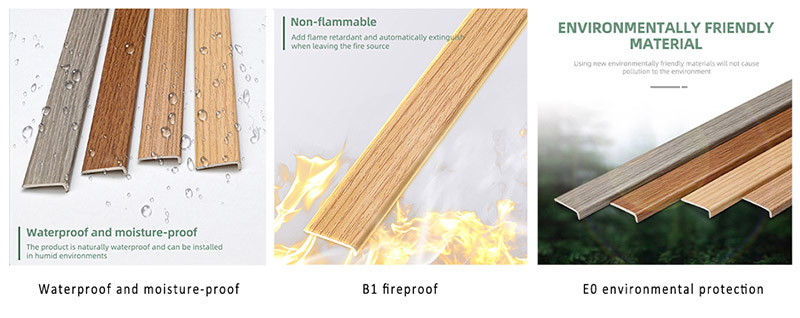 Hồ sơ viền s&agrave;n PVC h&igrave;nh chữ L 20 * 4,5mm
