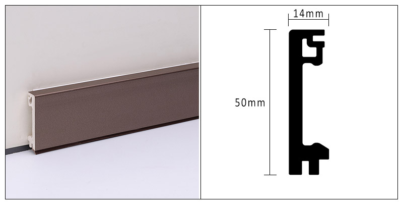 Tấm ốp ch&acirc;n tường WPC 50 * 14mm