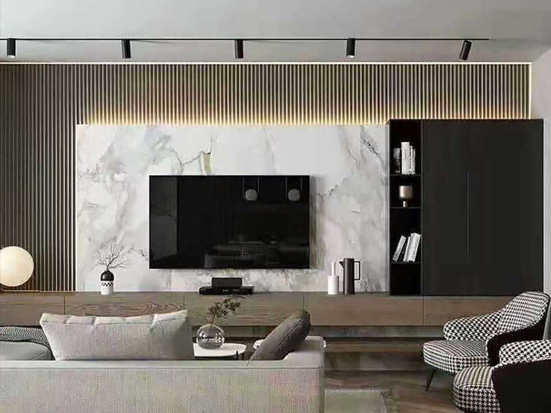 Lưới đ&aacute; đen WPC v&agrave; tấm tường PVC