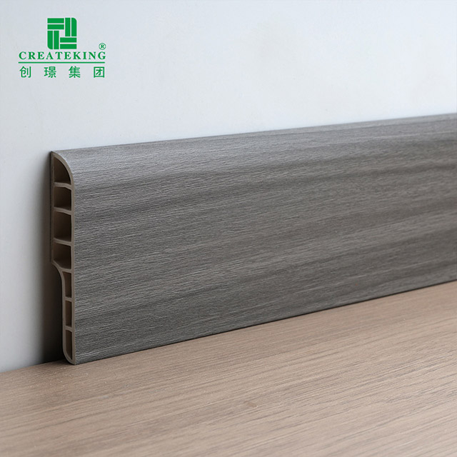 Tấm ốp chân tường bằng bút chì PVC 70 * 12 mm