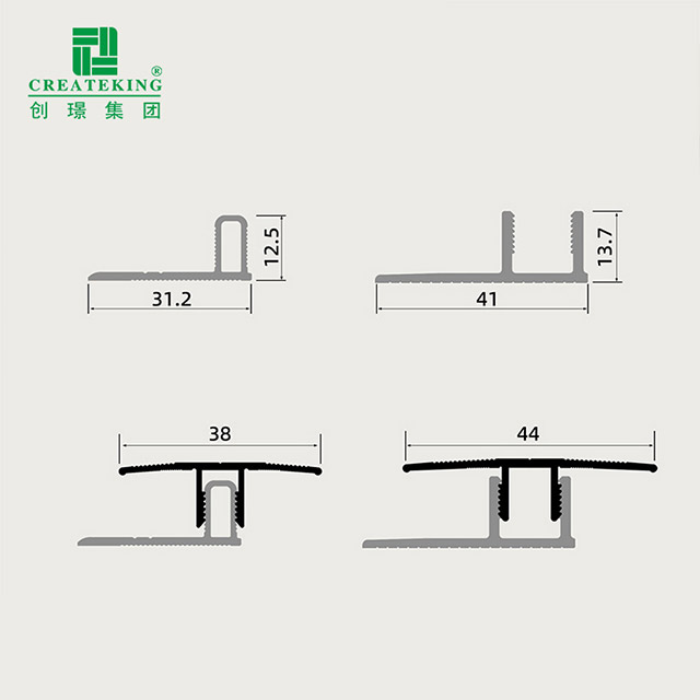Dải chuyển tiếp sàn chữ T bằng nhôm