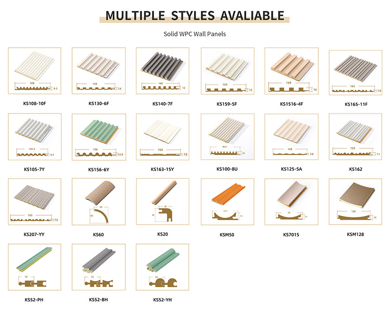 Bảng tường WPC rắn