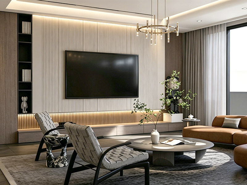 Làm thế nào để trang trí một bức tường có TV?