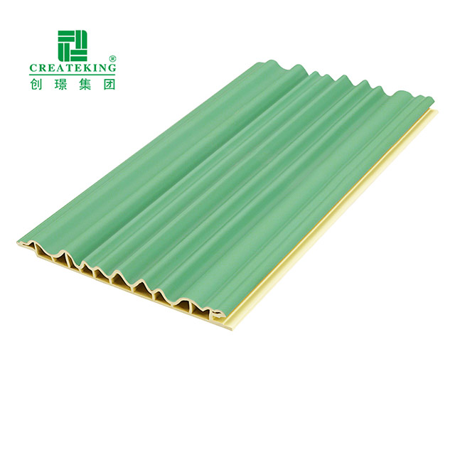 Bảng điều khiển tường WPC hình vòng cung bên trong 158 * 12 mm