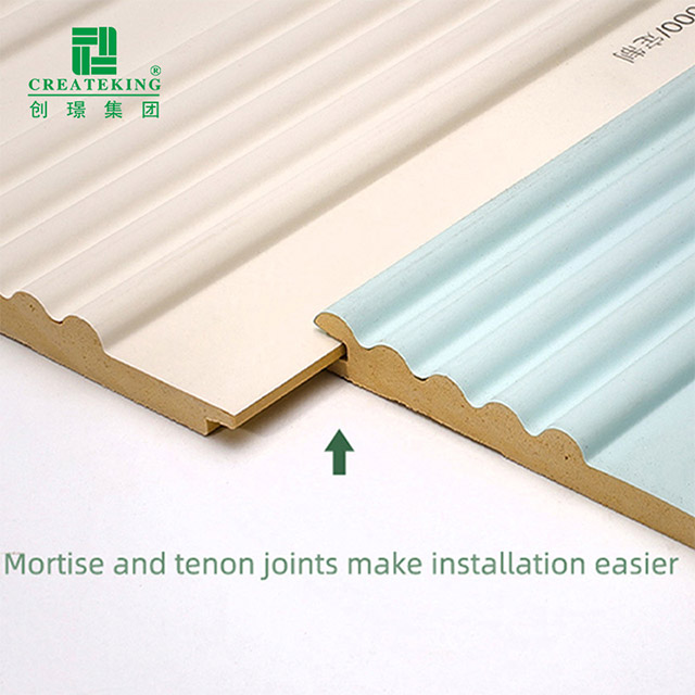 Tấm tường có rãnh cong đặc 164 * 7,8mm