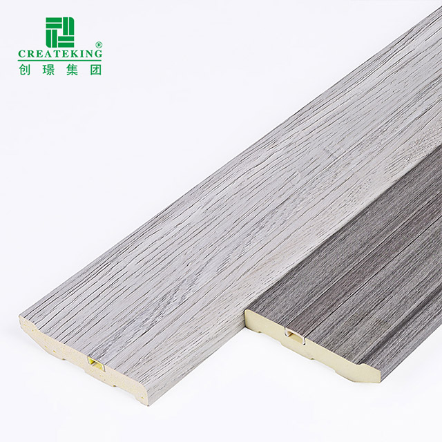 Tấm ốp chân tường bằng nhựa PVC ẩn 75 * 15mm