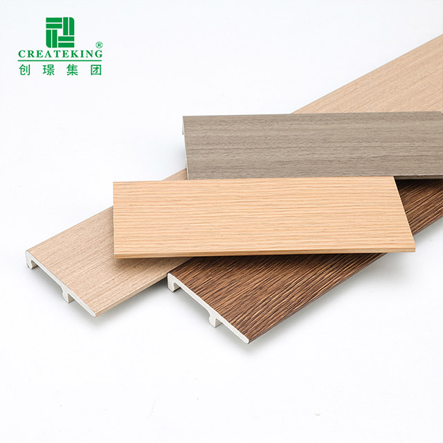 Tấm ốp chân tường kẹp PVC 60 * 12 mm