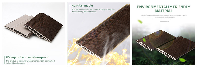 Tấm ốp ch&acirc;n tường lưỡi cừu PVC 100 * 15mm