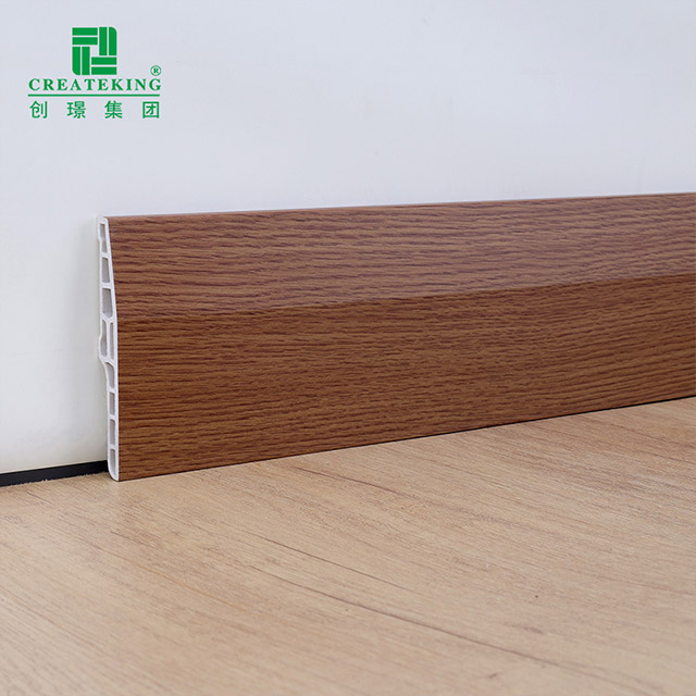 Tấm ván chân tường PVC rỗng 100 * 15mm