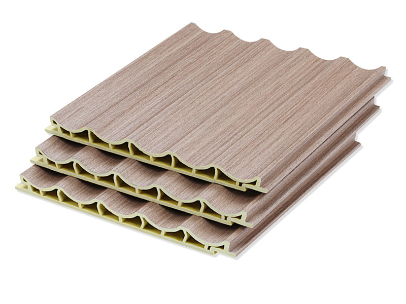Tấm ốp tường PVC s&oacute;ng hồ quang b&ecirc;n trong 150 * 12 mm