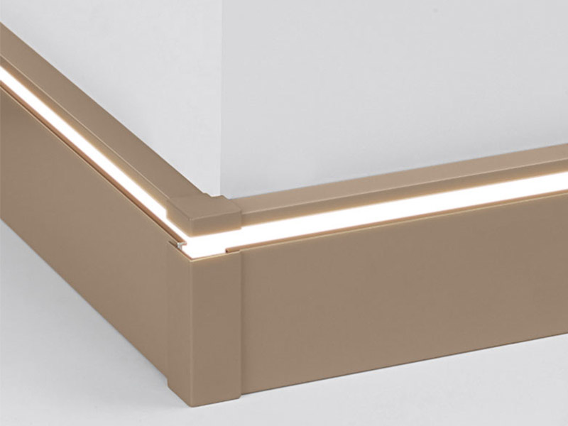 Tấm ốp ch&acirc;n tường bằng nh&ocirc;m LED 50 * 9mm