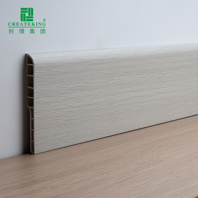 Tấm ốp chân tường bằng bút chì PVC 100 * 12 mm