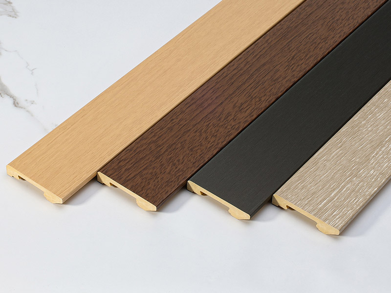 Tấm ốp ch&acirc;n tường bằng nhựa PVC nguy&ecirc;n khối 60 * 12mm