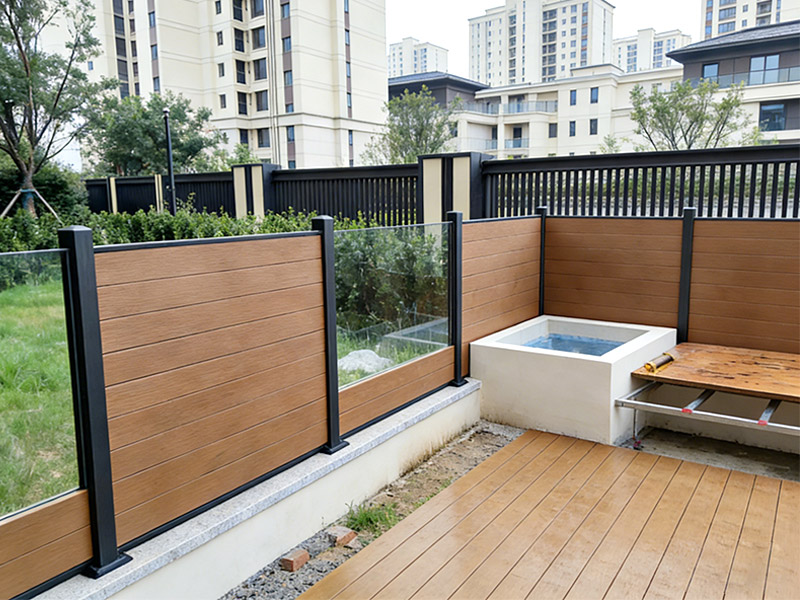 Tấm tường WPC được sử dụng trong h&agrave;ng r&agrave;o s&acirc;n