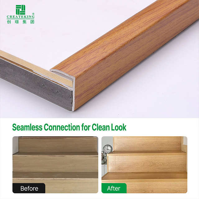 Dải mũi cầu thang SPC hình chữ F 20 * 25mm