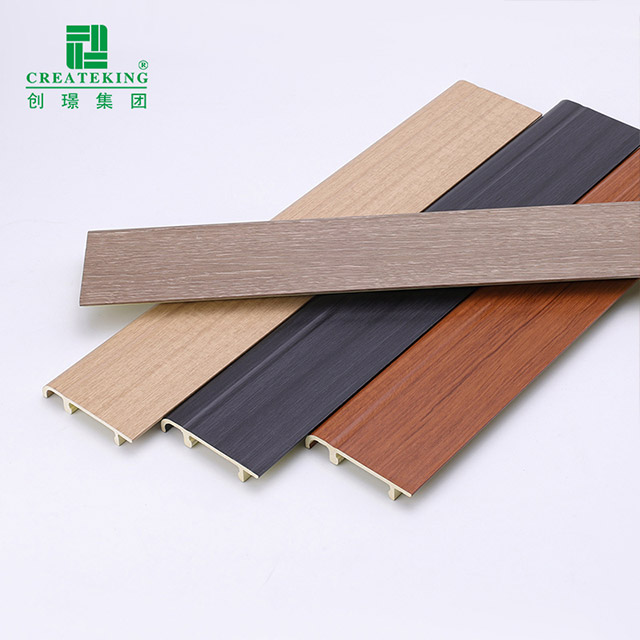 Tấm ốp chân tường kẹp PVC 76 * 14mm