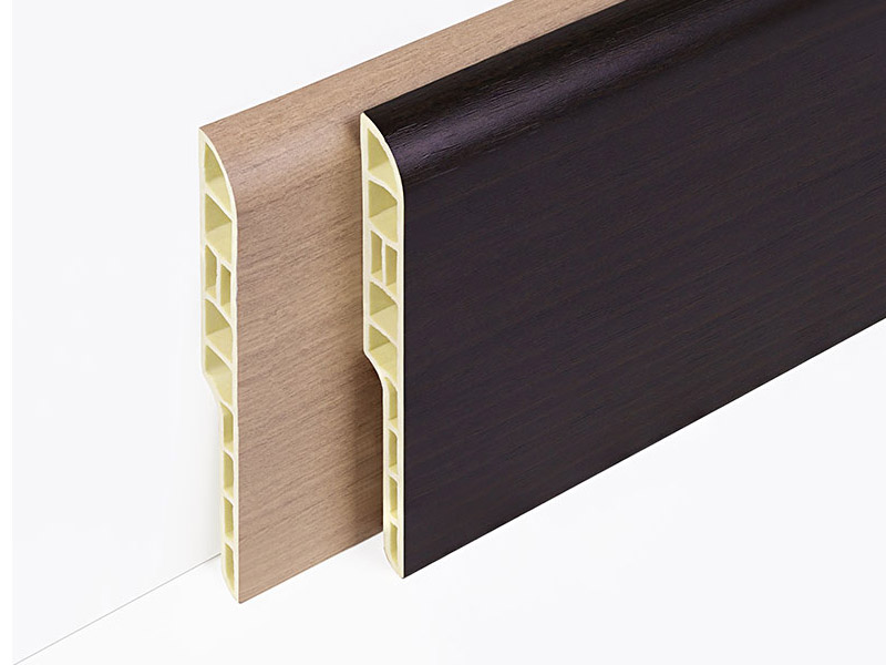 Tấm ốp ch&acirc;n tường bằng b&uacute;t ch&igrave; PVC 100 * 12 mm