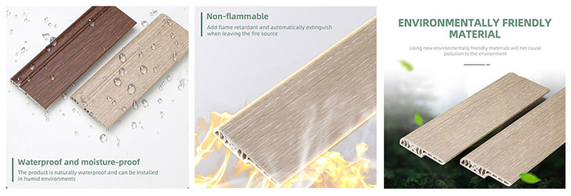 V&aacute;n ch&acirc;n tường tr&ograve;n bằng b&uacute;t ch&igrave; PVC 70 * 15mm