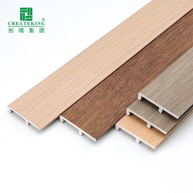 Tấm ốp chân tường kẹp PVC 60 * 12 mm
