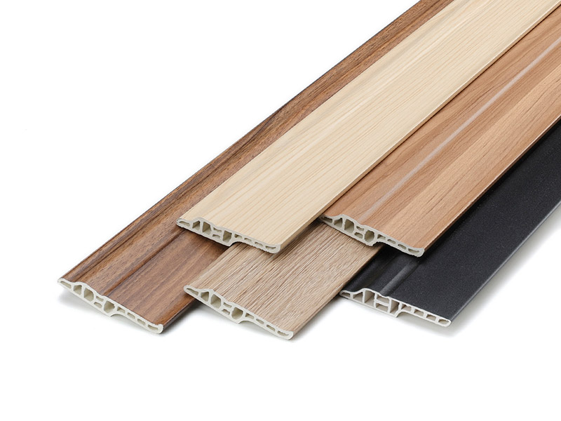 Tấm v&aacute;n ch&acirc;n tường rỗng nhiều khoang PVC 70 * 16mm