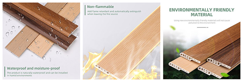 Tấm ốp ch&acirc;n tường SPC 70 * 12 mm