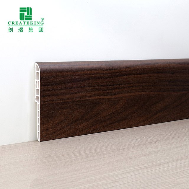 Tấm ốp chân tường cao 100 * 13mm SPC