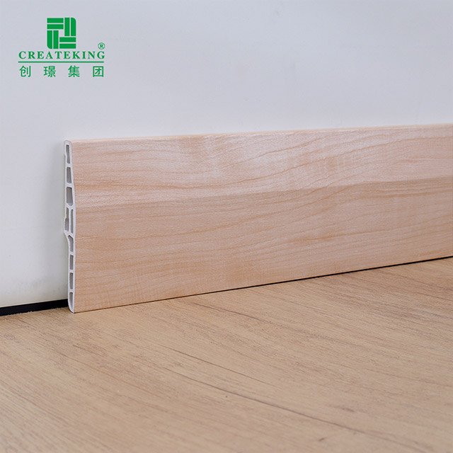 Tấm ván chân tường PVC rỗng 100 * 15mm