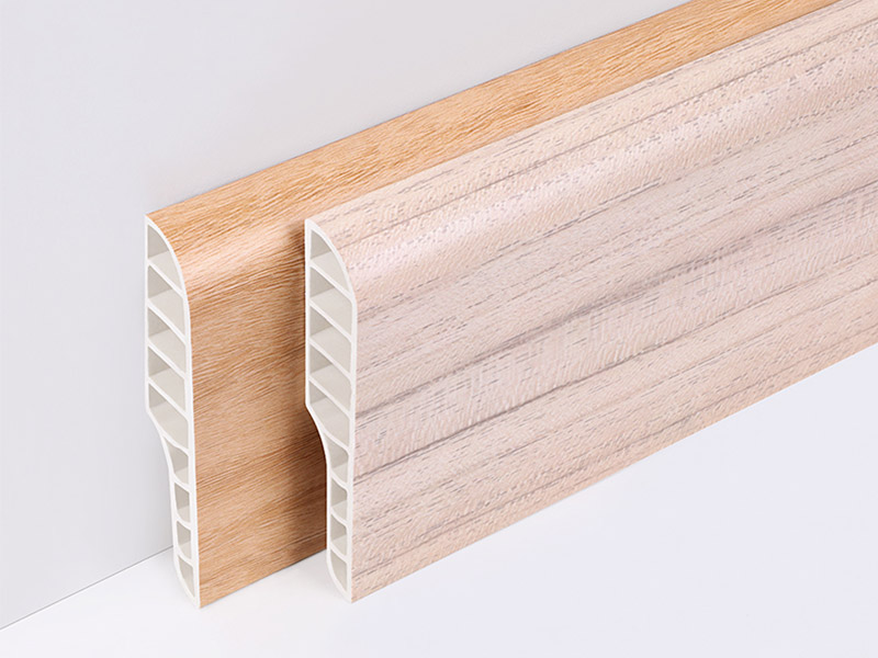 Tấm ốp ch&acirc;n tường bằng b&uacute;t ch&igrave; PVC 75 * 15mm
