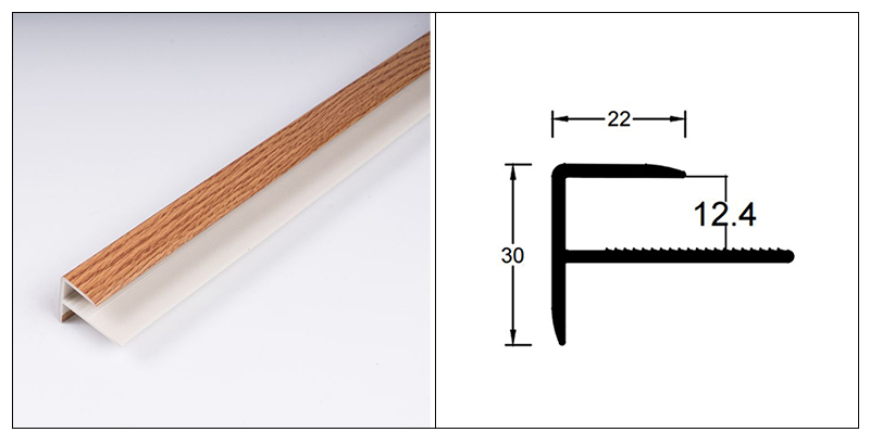 Dải mũi cầu thang h&igrave;nh chữ F 22 * ​​30