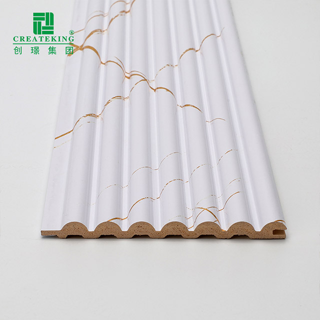 Tấm ốp tường hình bán nguyệt bằng đá cẩm thạch trắng vàng 105,5 * 8,5mm