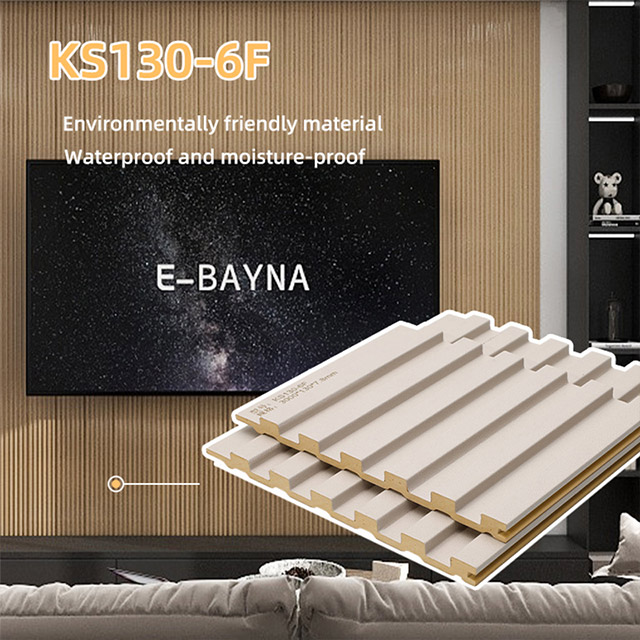 Tấm tường có rãnh đặc PVC 130 * 7,8mm