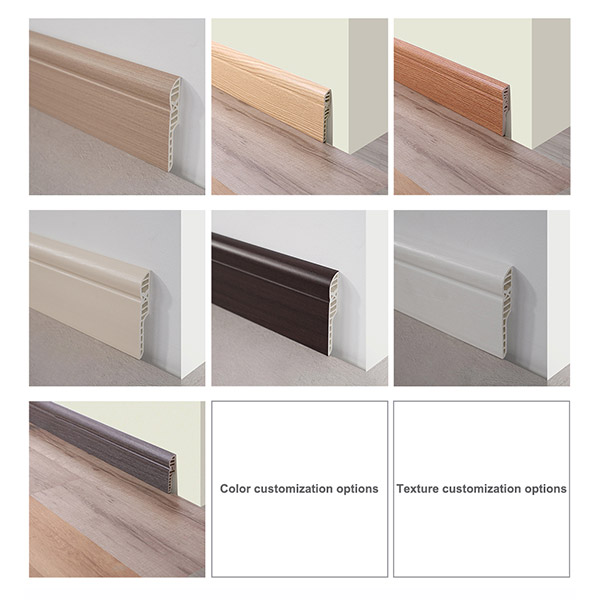 Tấm ốp chân tường bằng bút chì PVC 90 * 17mm