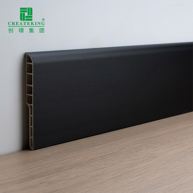 Tấm ốp chân tường bằng bút chì PVC 100 * 12 mm