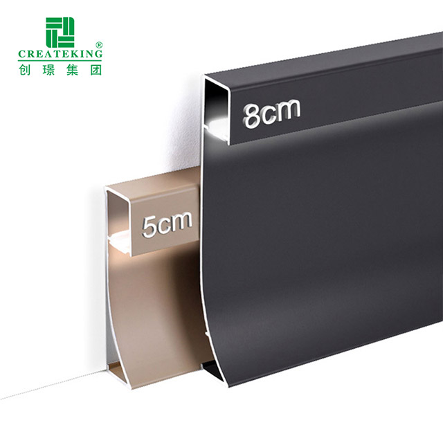 Tấm ốp chân tường nhôm LED 80 * 9mm