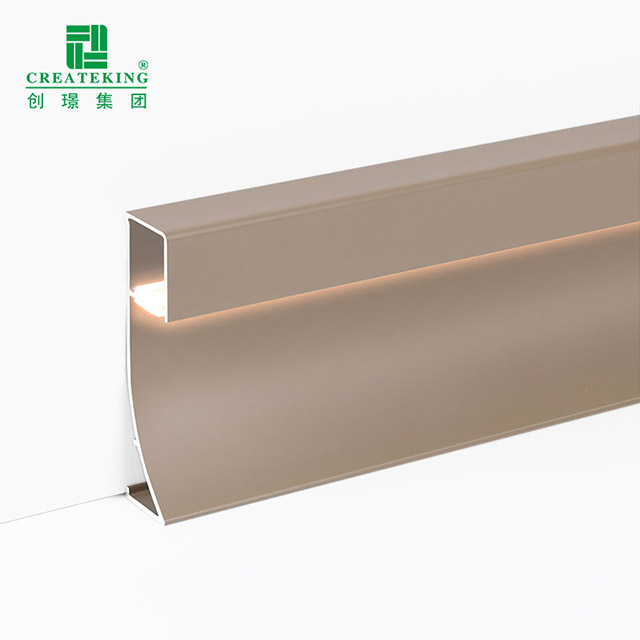 Tấm ốp chân tường nhôm LED 80 * 9mm