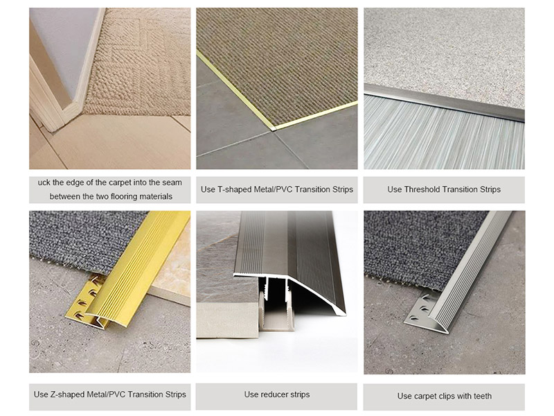 Cách tốt nhất để chuyển đổi giữa thảm và gạch là gì?