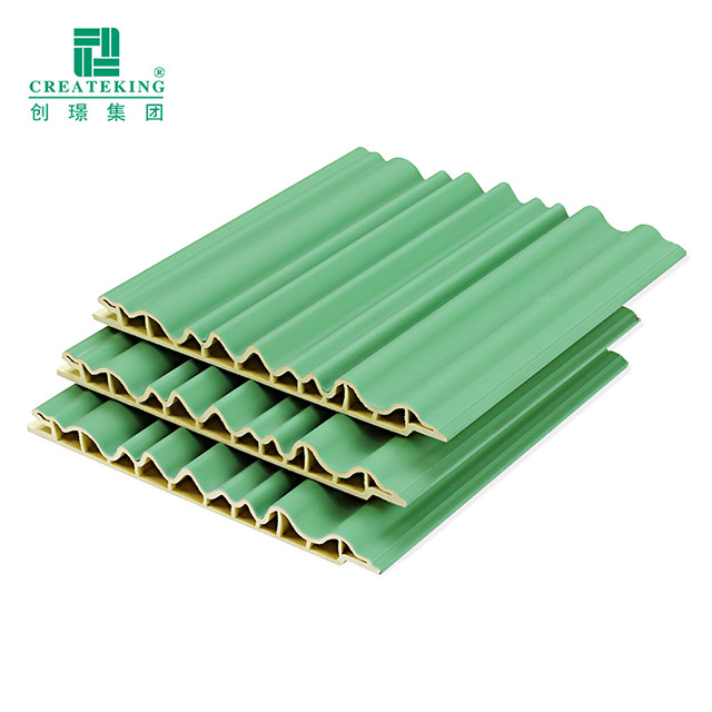 Bảng điều khiển tường WPC hình vòng cung bên trong 158 * 12 mm