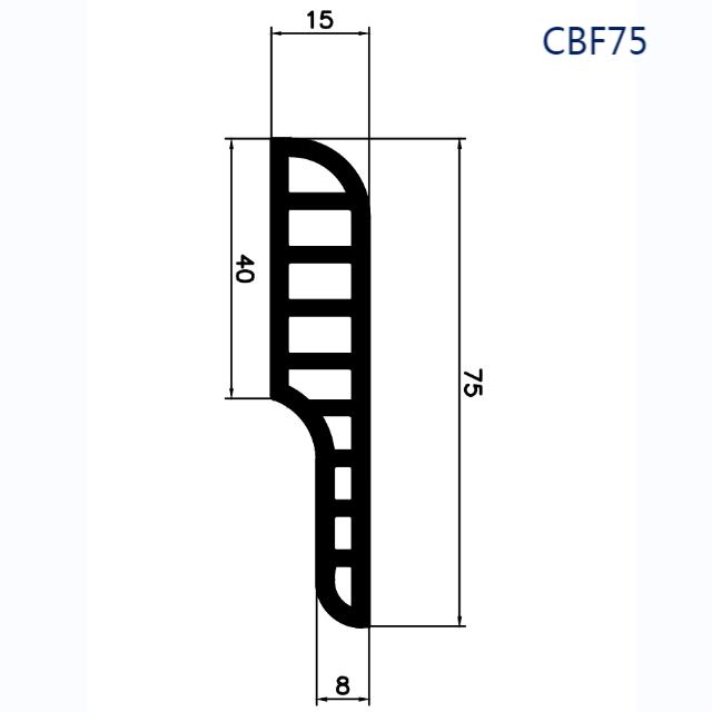 Ốp chân tường CBF75 