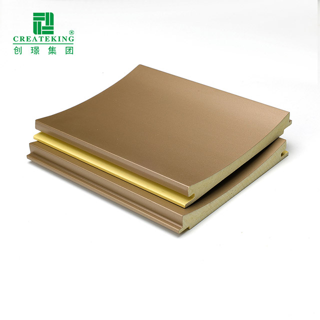 Tấm ốp tường hình vòng cung bên trong hình sóng 128 * 15mm
