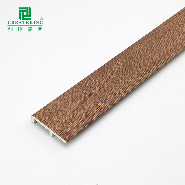 Tấm ốp chân tường kẹp PVC 60 * 12 mm