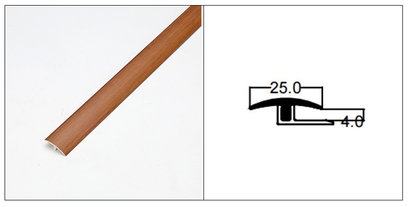 Dải chuyển tiếp s&agrave;n SPC h&igrave;nh chữ T 25 * 4mm