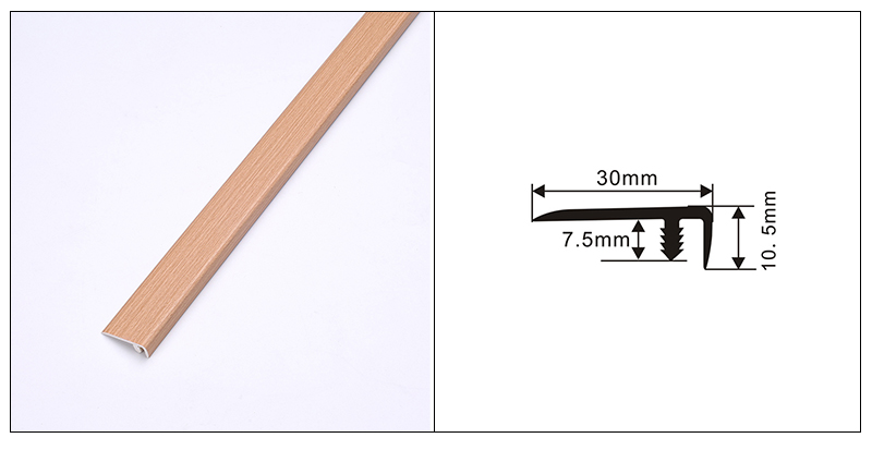 Dải cạnh s&agrave;n PVC h&igrave;nh chữ F 30 * 10,5mm