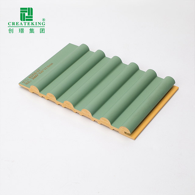 Tấm ốp tường nửa tròn bên ngoài PVC 156 * 12,8mm