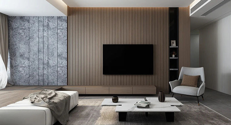 Bảng điều khiển tường c&oacute; r&atilde;nh WPC