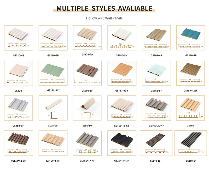 Bảng tường WPC rỗng