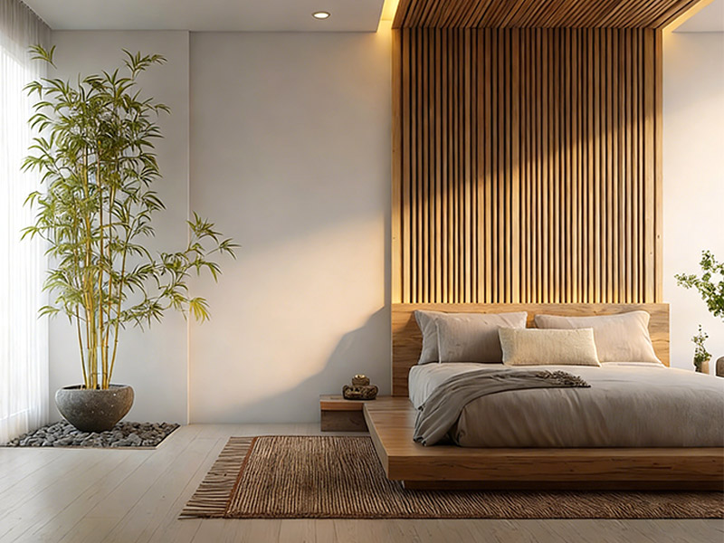 tấm tường gỗ rắn