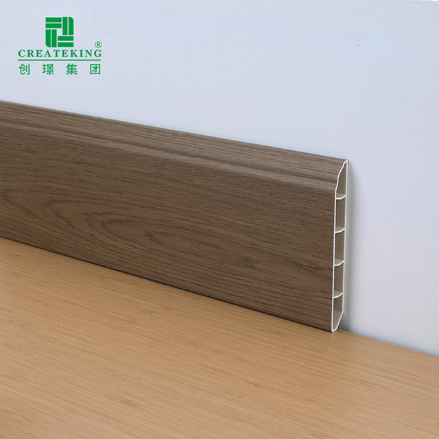 Ván chân tường rỗng PVC 100 * 12 mm