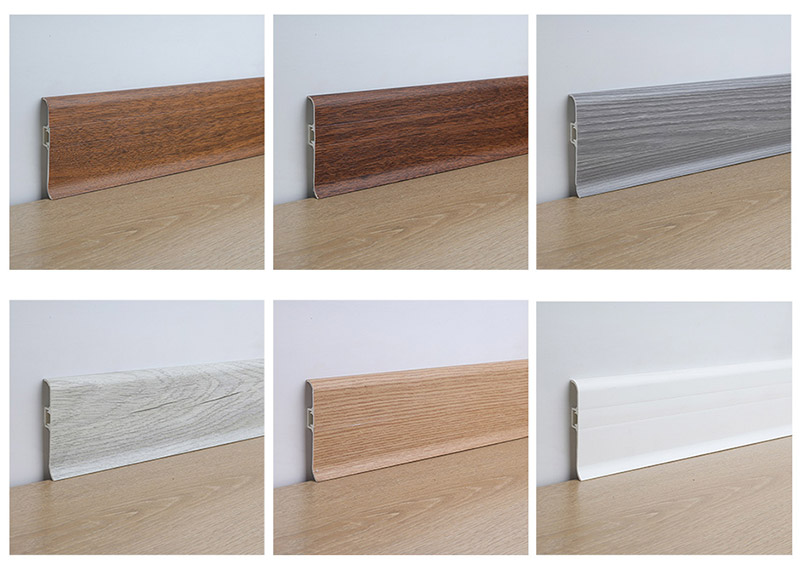 Tấm ốp s&agrave;n PVC 70 * 15mm k&egrave;m phụ kiện