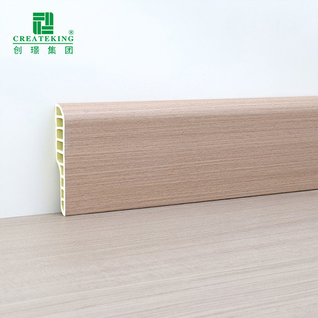 Ván chân tường tròn bằng bút chì PVC 75 * 15mm