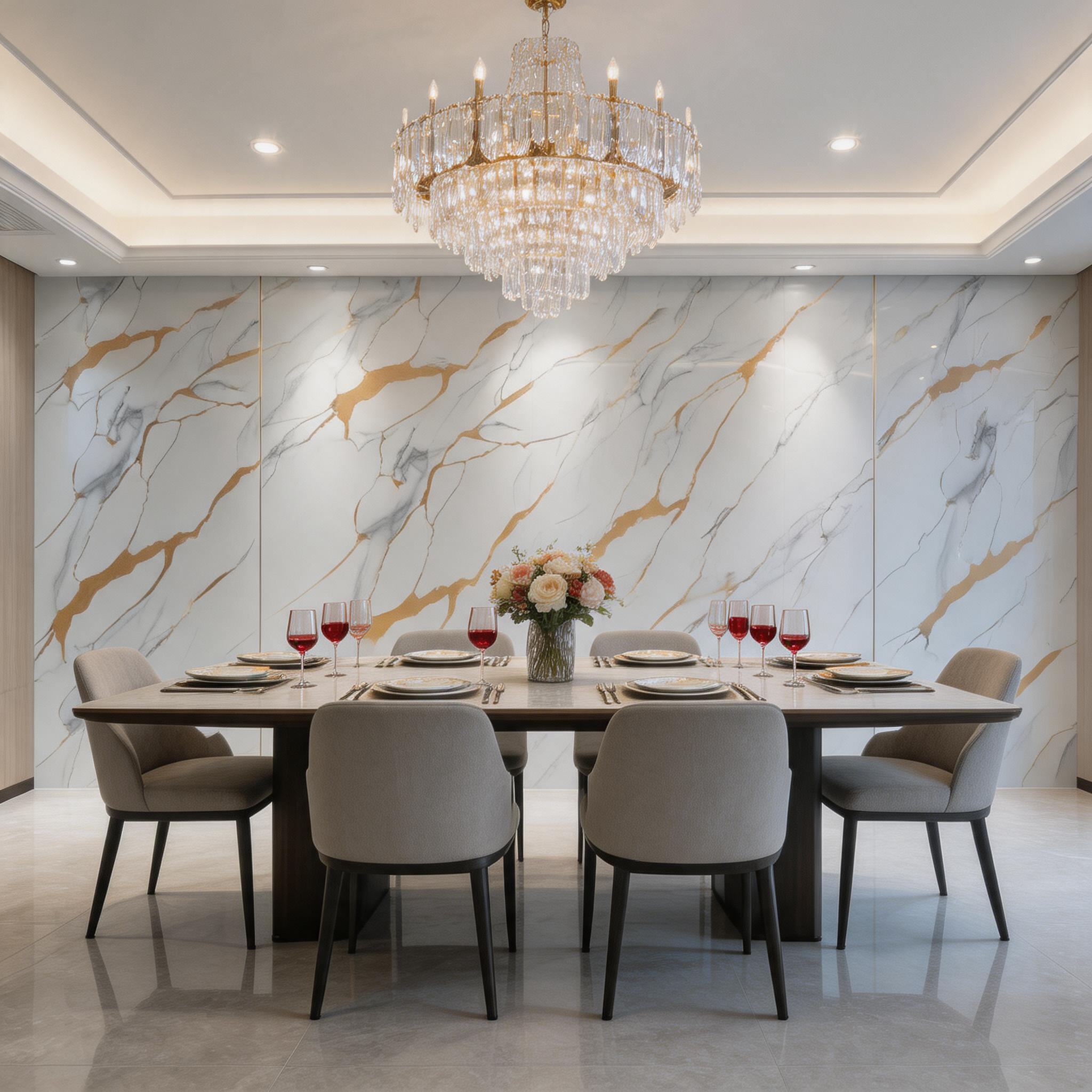 Tấm ốp tường PVC nhiều lớp PET để trang trí nội thất gia đình